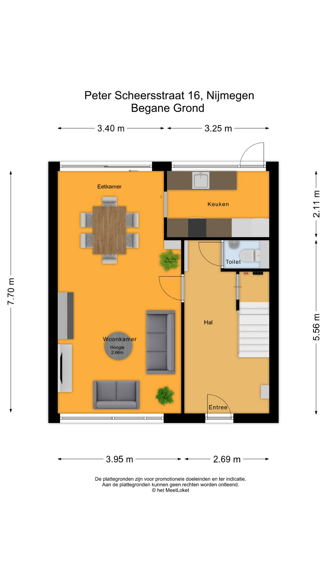 Peter Scheersstraat 16 , 6525 DE Nijmegen map