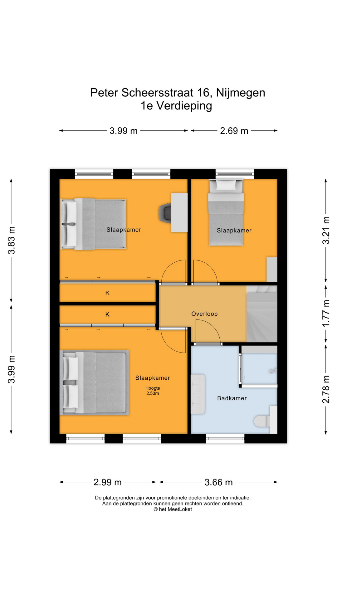 Peter Scheersstraat 16 , 6525 DE Nijmegen map